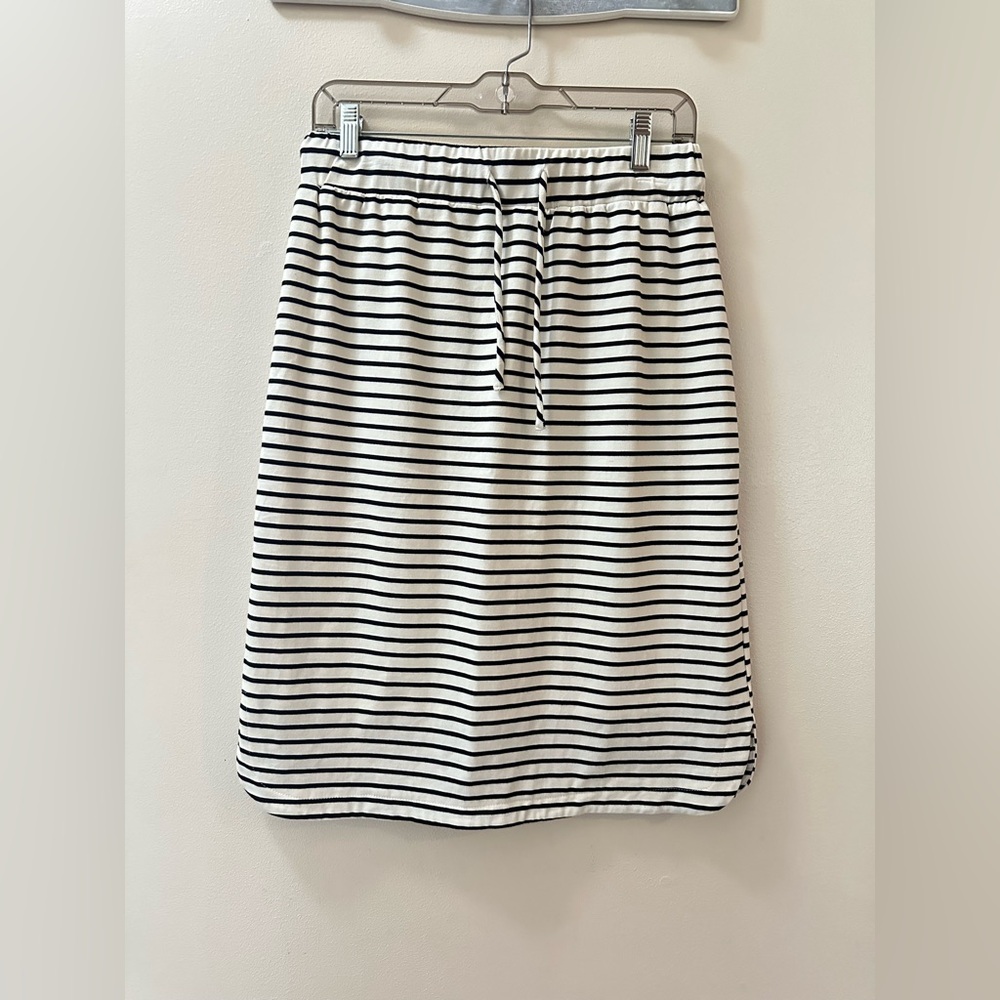 Main Street Exchange Striped Black and White Women's Skirt